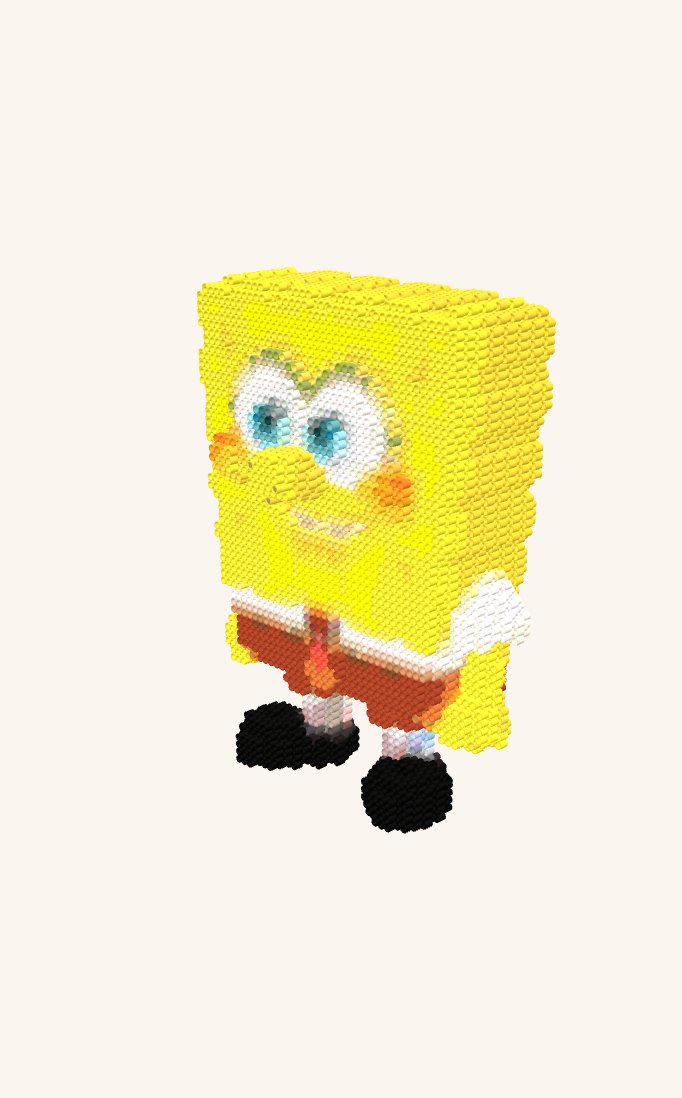 SpongeBob Bead Model